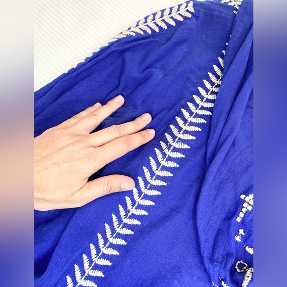 Free People Blue Embroidered Tunic - Picture 14 of 14